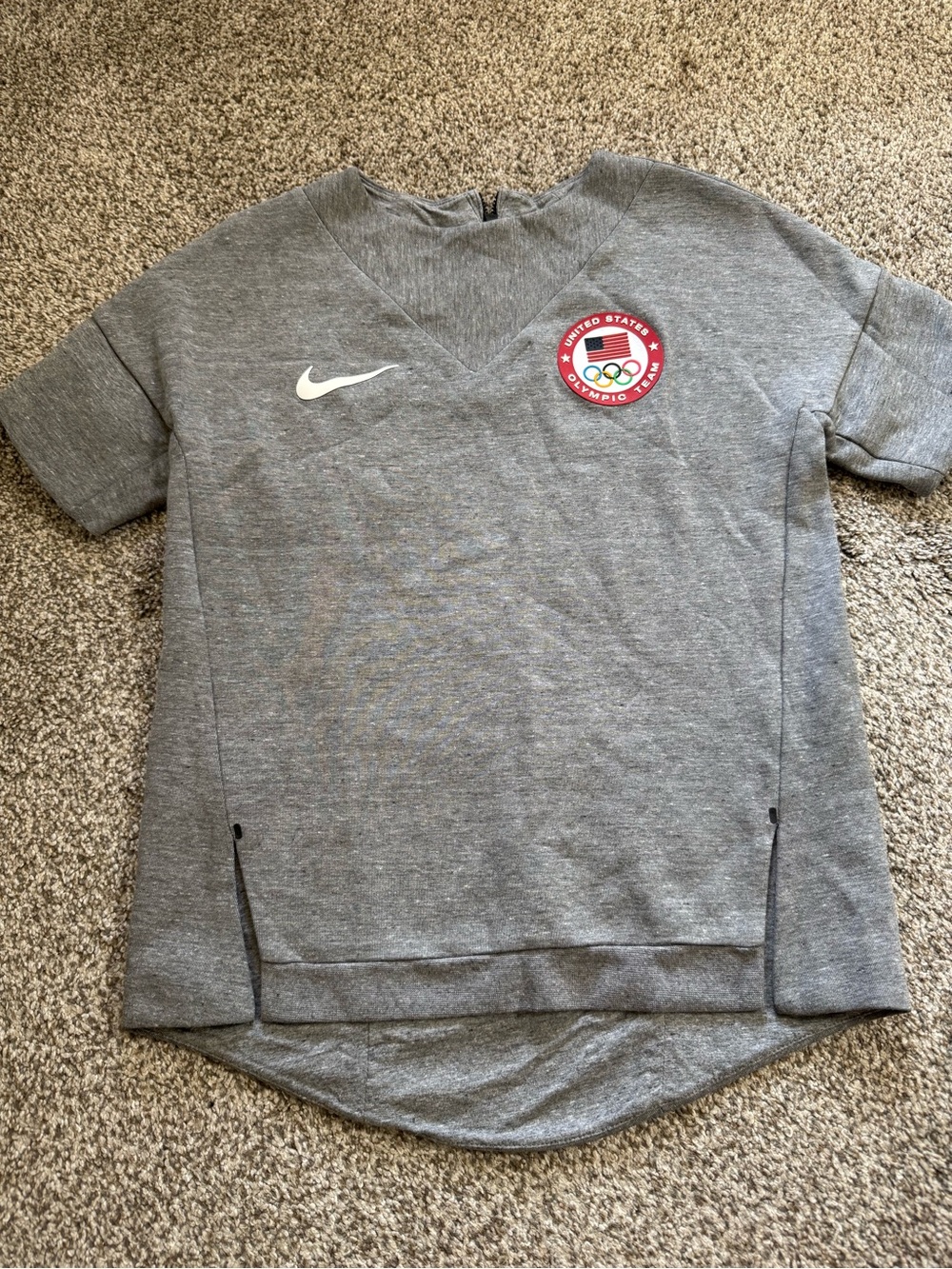 Bundle of 2 Nike Grey Short-Sleeve Olympic Crest Tee